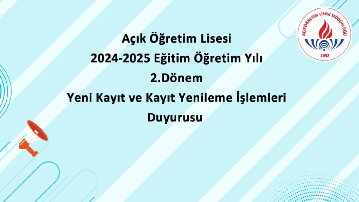 Öğrencilerimizin Dikkatine